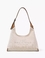 The Leather-Trim Canvas Belted Sack Bag beige/argan oil
